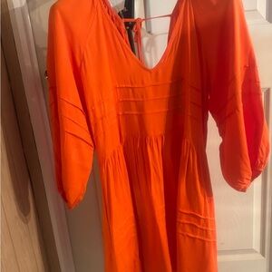 Shinestar Bold Orange Dress